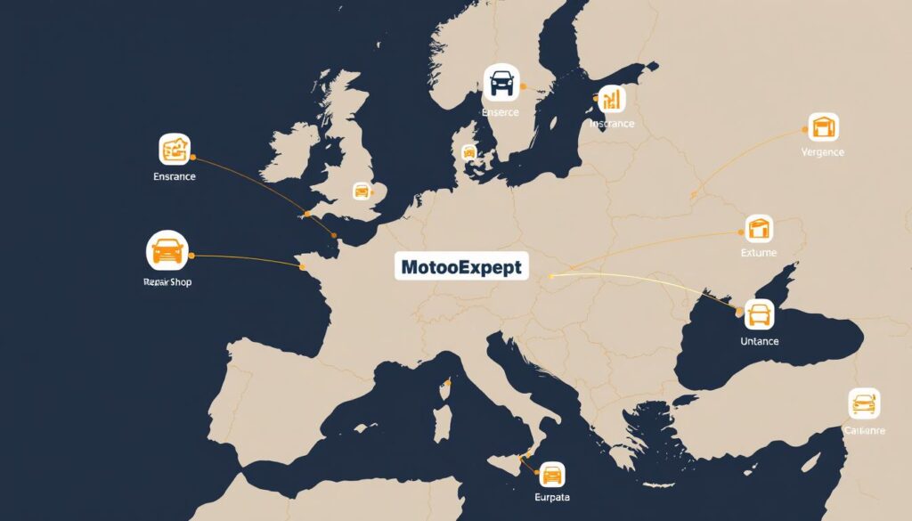 MotoExpert Netzwerk in Europa
