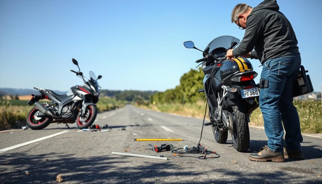 Motorradunfall Analyse