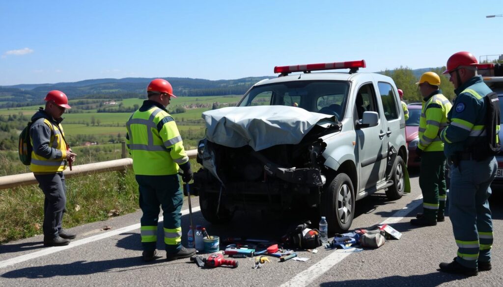 Schnelle Hilfe nach einem Unfall – KFZ Gutachter in Tschechien.