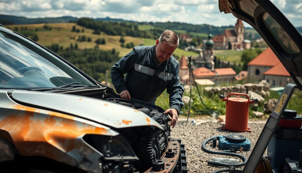 KFZ Gutachter in Tschechien – verlässliche Hilfe nach einem Unfall.