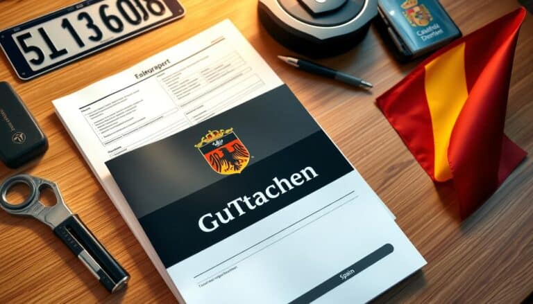 Deutsches Fahrzeug Gutachten in Spanien