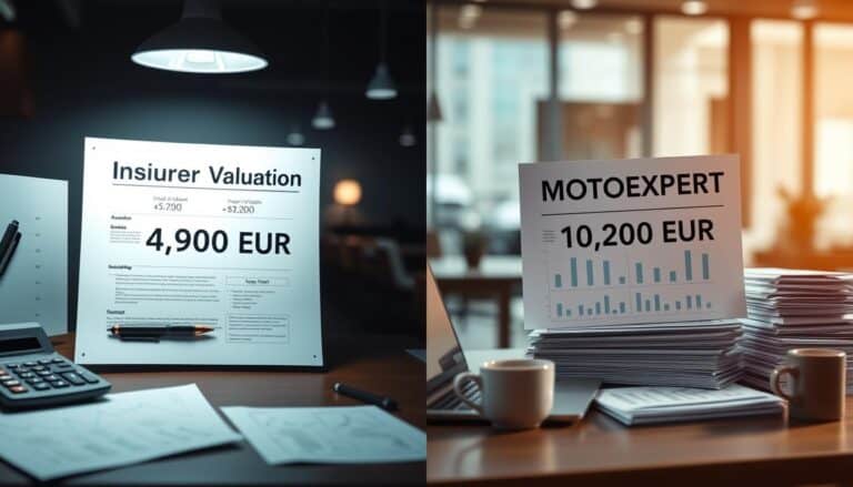 Ubezpieczyciel 4 900 EUR, a rzeczoznawca MOTOEXPERT 10 200 EUR