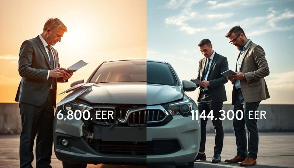 Ubezpieczyciel 6 800 EUR, a rzeczoznawca MOTOEXPERT 14 200 EUR
