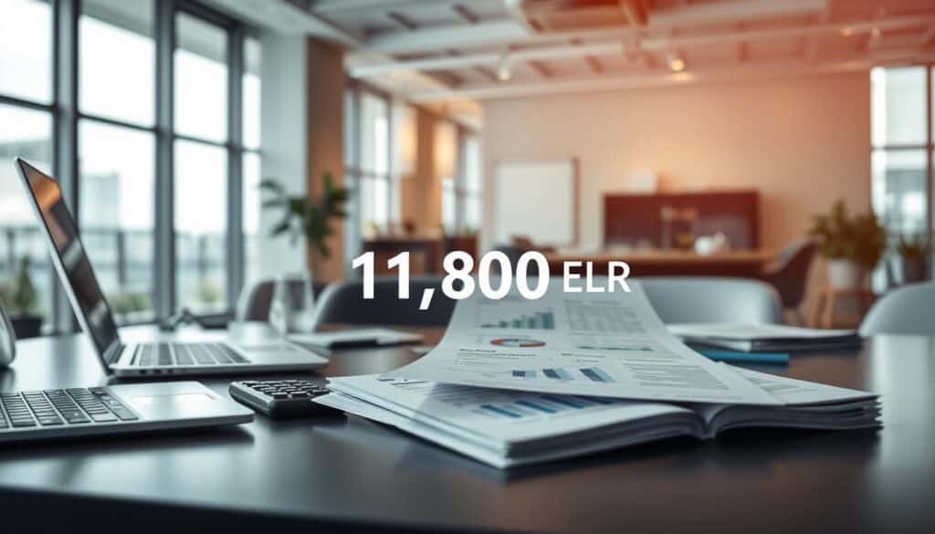 A detailed visualization of a MOTOEXPERT valuation report, prominently featuring the figure "11 800 EUR" as a centerpiece. In the foreground, envision a sleek, modern desk equipped with professional tools such as a laptop, a calculator, and valuation worksheets. The middle layer reveals a close-up of the MOTOEXPERT report, showcasing detailed charts and graphs, exemplifying accuracy and professionalism. In the background, a well-lit office environment with large windows allowing natural light to fill the room, highlighting an organized workspace. The atmosphere should convey a sense of expertise and reliability, with a subtle blend of corporate aesthetics and technical detail. Ensure there are no captions or any text overlays in the image. A detailed visualization of a MOTOEXPERT valuation report, prominently featuring the figure "11 800 EUR" as a centerpiece. In the foreground, envision a sleek, modern desk equipped with professional tools such as a laptop, a calculator, and valuation worksheets. The middle layer reveals a close-up of the MOTOEXPERT report, showcasing detailed charts and graphs, exemplifying accuracy and professionalism. In the background, a well-lit office environment with large windows allowing natural light to fill the room, highlighting an organized workspace. The atmosphere should convey a sense of expertise and reliability, with a subtle blend of corporate aesthetics and technical detail. Ensure there are no captions or any text overlays in the image.