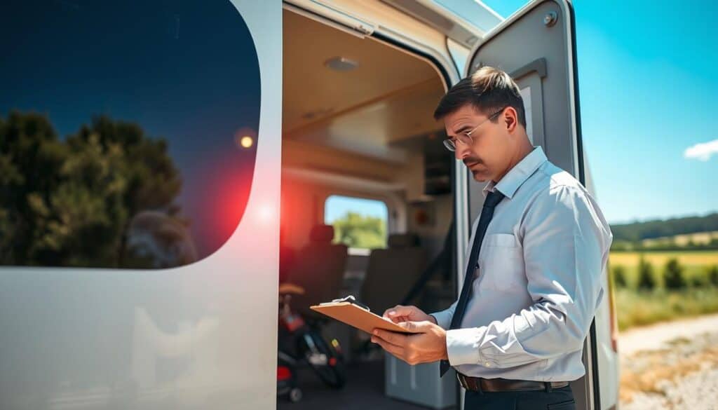 RV damage inspection