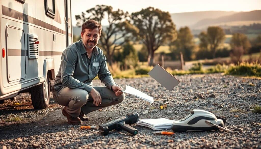 caravan damage assessment