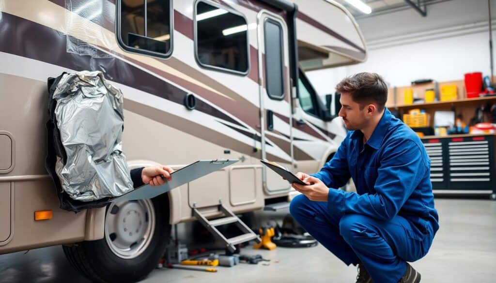 motorhome damage evaluation